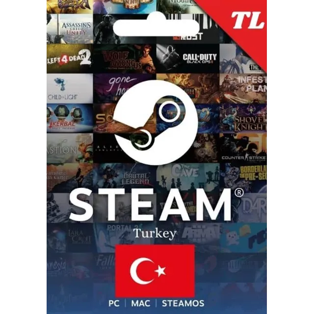 ✅АВТОВЫДАЧА💎STEAM 20-1000 TL GIFT CARD💎