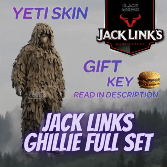 💖YETI SKIN💖Jack Links Ghillie FULL  4/4 COD MW2🎁🍔