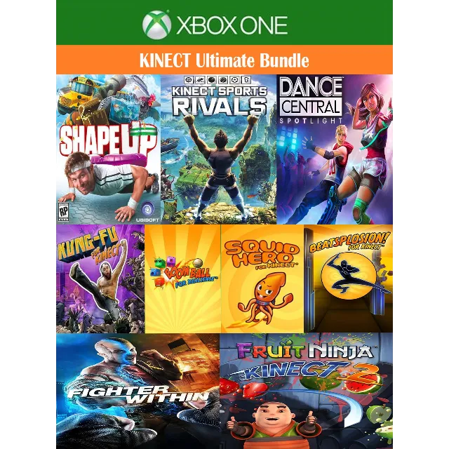 XBOX Kinect Bundle | Sports Rival | Shape Up | Dance