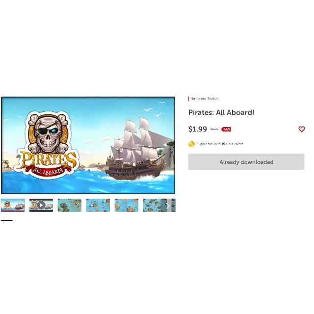 🎮 Pirates: All Aboard! 🔑 (Nintendo Switch KEY/USA)