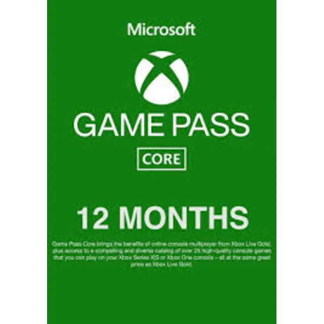 🔑XBOX LIVE GOLD(Game Pass Core) 12 месяцев🌍