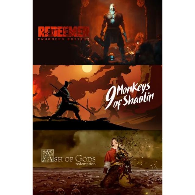 9 Monkeys of Shaolin + Ash of Gods + Redeemer Xbox акти