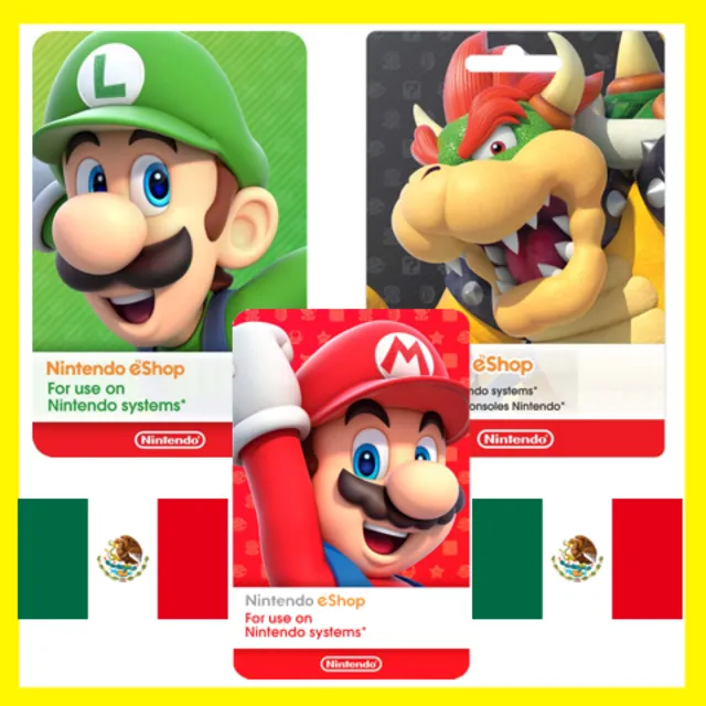 НИНТЕНДО Подарочная Карта МЕКСИКА MXN Nintendo eShop Gift Card MEXICO ПОПОЛНЕНИЕ MX