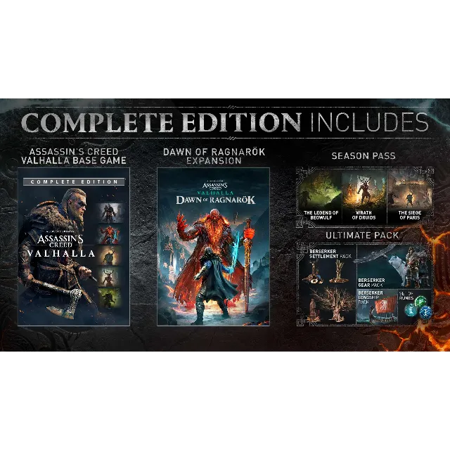 Assassin's Creed Valhalla Complete Edition Ubisoft KEY
