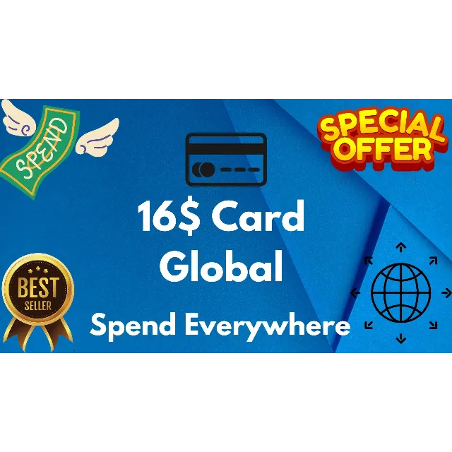 💵16$ Card Global🌎All Services/Subscriptions/Others✅