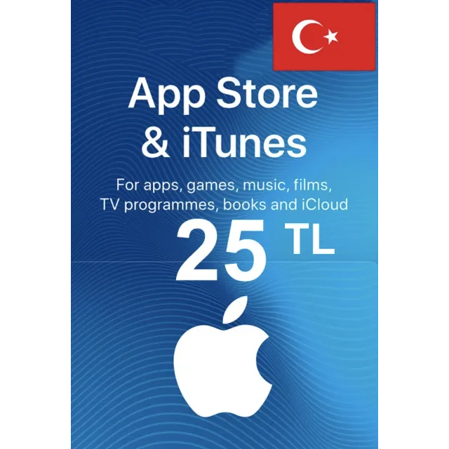 🍏iTunes &amp; App Store Gift Card 25 TL Турция Моментально