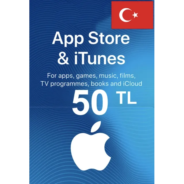 🍏iTunes &amp; App Store Gift Card 50 TL Турция Моментально