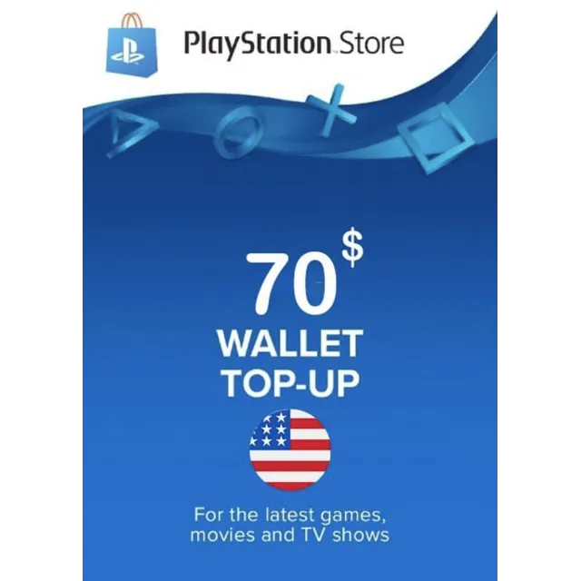 🔥Playstation Network PSN🔥 Gift Card 70$ - США Быстро