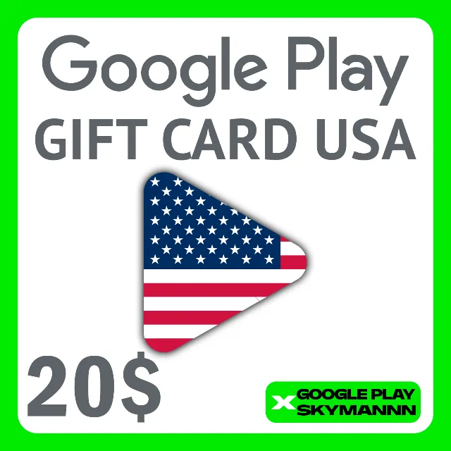 ✅Google Play Gift Card 20$ USD USA🇺🇸 АВТО ВЫДАЧА 24/7