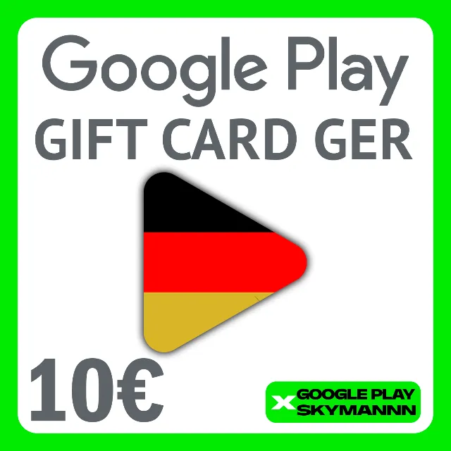 Google Play Gift Card 10€ DE Германия АВТО ВЫДАЧА 24/7