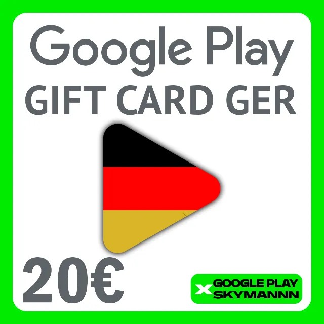 Google Play Gift Card 20€ DE Германия АВТО ВЫДАЧА 24/7