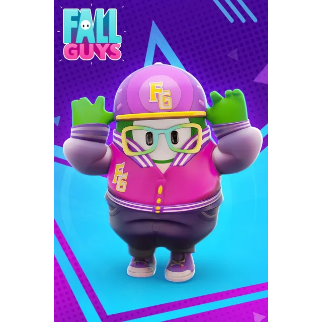 FALL GUYS Фиолетовый хипстерский костюм КОД GLOBAL