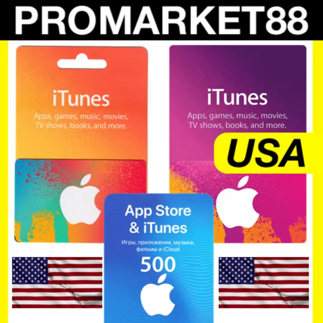 ⭐🇺🇸 App Store/iTunes Подарочная карта США / USA / USD