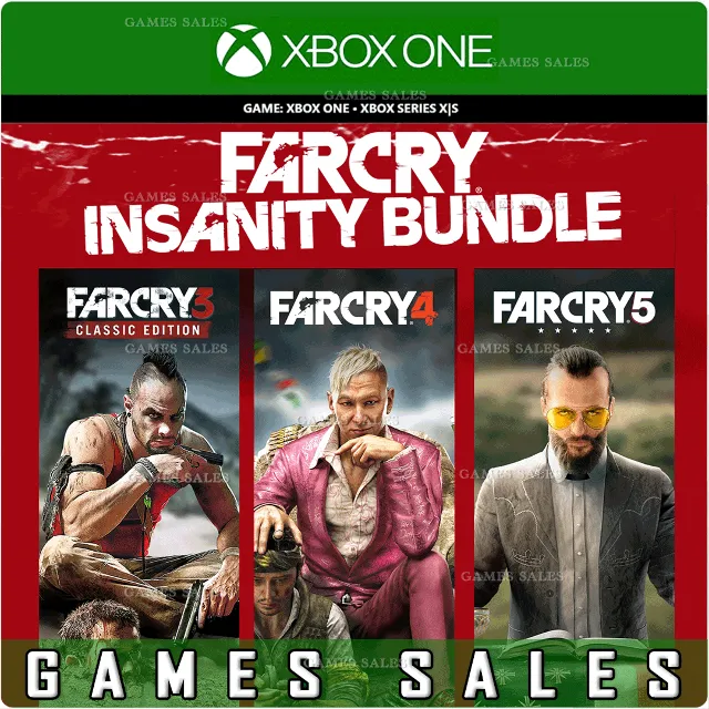 ✅❤️FAR CRY INSANITY BUNDLE(3+4+5)❤️XBOX ONE|XS🔑КЛЮЧ✅