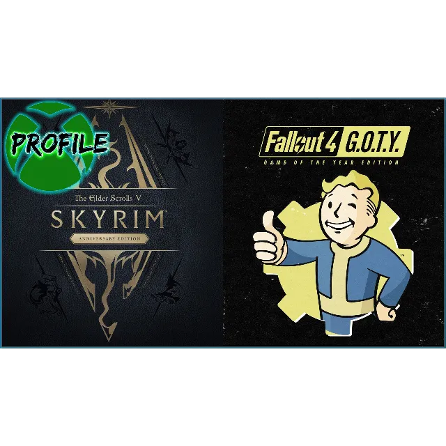 Skyrim Anniversary Edition + Fallout 4 G.O.T.Y Xbox One