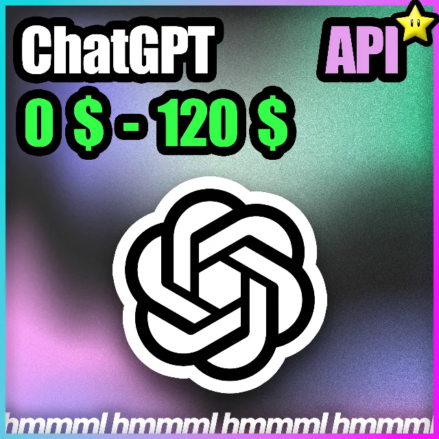ChatGPT OpenAi GPT 6 API 0$ - 120$ API Кредиты 3.5