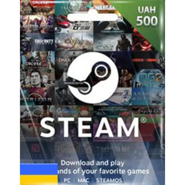 💣 Steam пополнение на ₴500 гривен Украина (UA)  +🎁