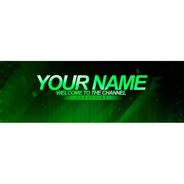 Psd-шаблон баннер (шапки) для Twitch Neon