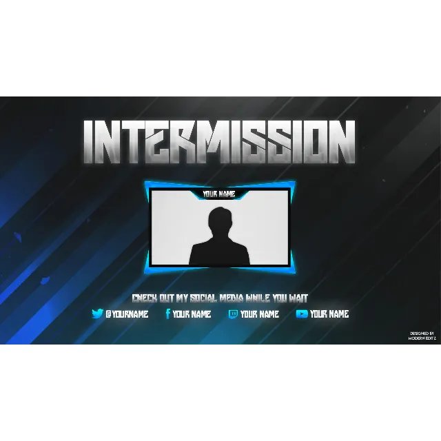 Заставки и оверлеи Twitch для Photoshop
