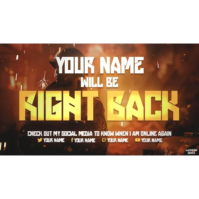 Заставки и оверлеи Twitch для Photoshop Call Of Duty WW