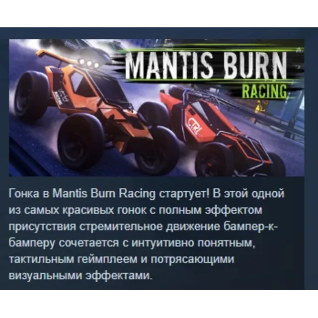 Mantis Burn Racing АВТОДОСТАВКА STEAM GLOBAL МГНОВЕННО ЛИЦЕНЗИЯ