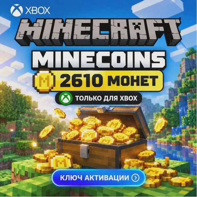 Ключ | Minecoins Pack: 2610 Майнкоин только для Xbox (Майнкрафт)