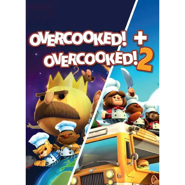 Overcooked! 1, 2 Complete Gourmet (Аренда Steam 7 дней)