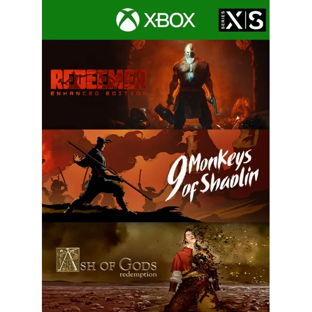 9 Monkeys of Shaolin + Ash of Gods + Redeemer: Bundle
