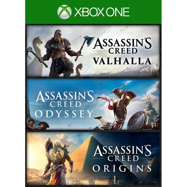 Assassin's Creed Bundle:Valhalla+Odyssey+Origins XBOX