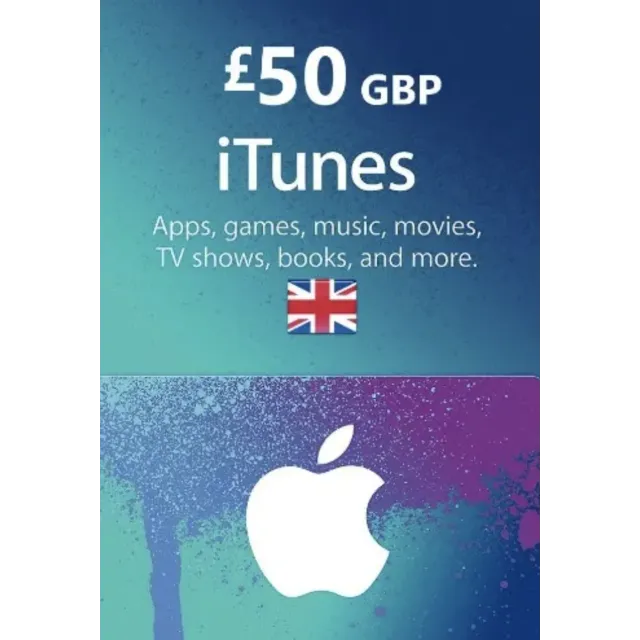 🍏iTunes &amp; App Store 🍏Gift Card 50 GBP - UK Instant⚡
