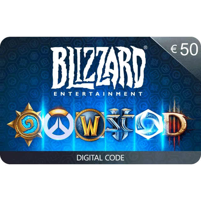 Blizzard подарочная карта €50 Euro (EU) Battle.net