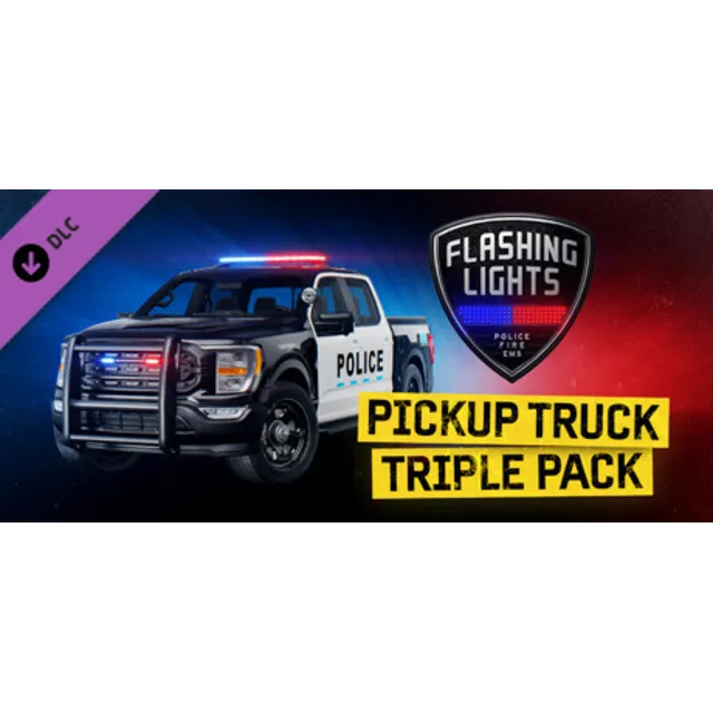 Flashing Lights Pickup Truck Triple Pack Police Fire EM АВТОДОСТАВКА STEAM GLOBAL МГН