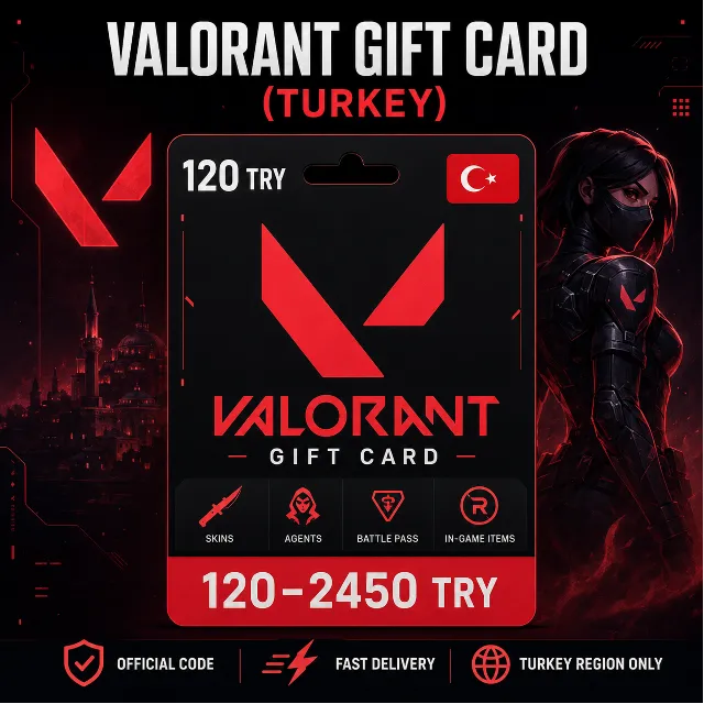 Valorant Gift Card (Турция) 120–2450 TRY | Код пополнения