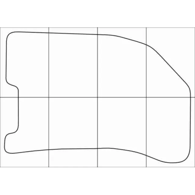 CHEVROLET AVEO 2003-2011 Лекала автоковриков, вектор