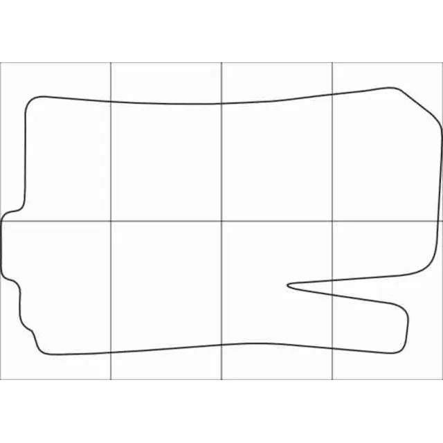 CHEVROLET AVEO 2011-16 Лекала автоковриков, вектор