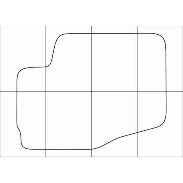 CITROEN C 4 2004-2011 Лекала автоковриков, вектор