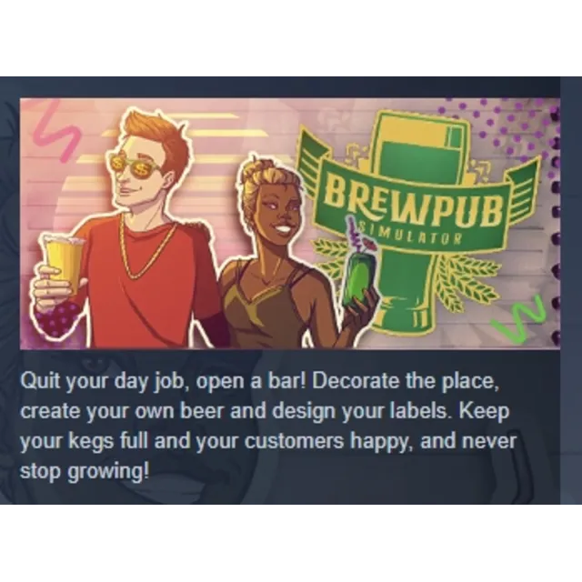 Brewpub Simulator АВТОДОСТАВКА STEAM GLOBAL МГНОВЕННО ЛИЦЕНЗИЯ