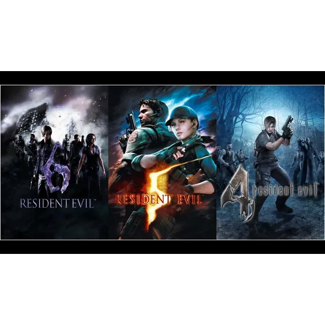 ⭐️ Resident Evil 4 + Resident Evil 5 + Resident Evil 6