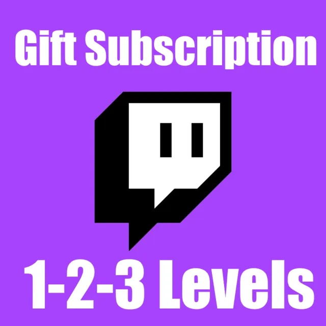💜 TWITCH ПОДПИСКА 🎵 1-3-6 месяцев 🎉 1-2-3 Уровень🙀