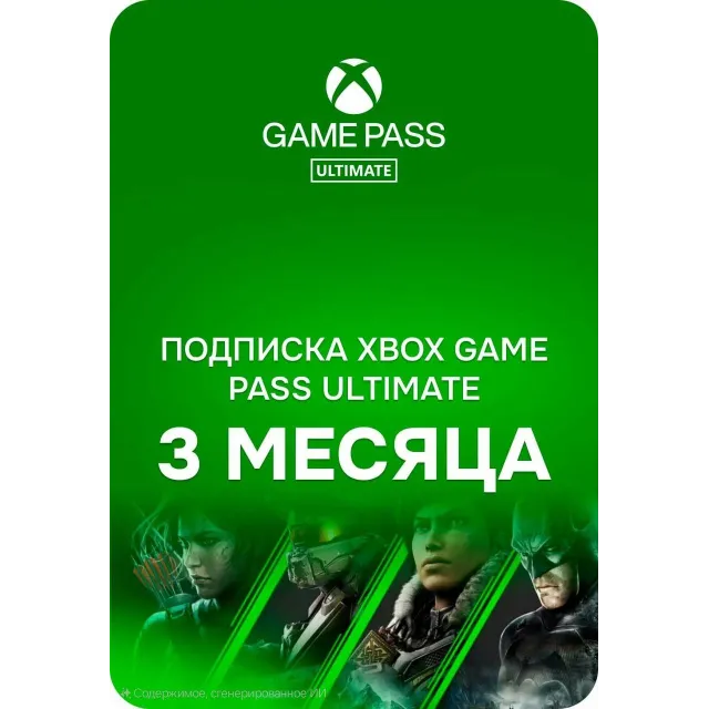 ✅🔑· КЛЮЧ · Xbox Game Pass Ultimate на 3 месяца ·