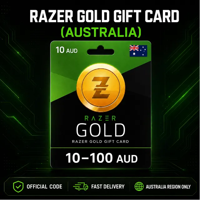 Razer Gold Gift Card (Австралия) 10–100 AUD | Код пополнения