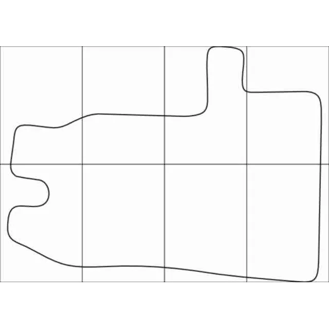 FORD TRANZIT 2008-- (3 mats) Лекала автоковриков