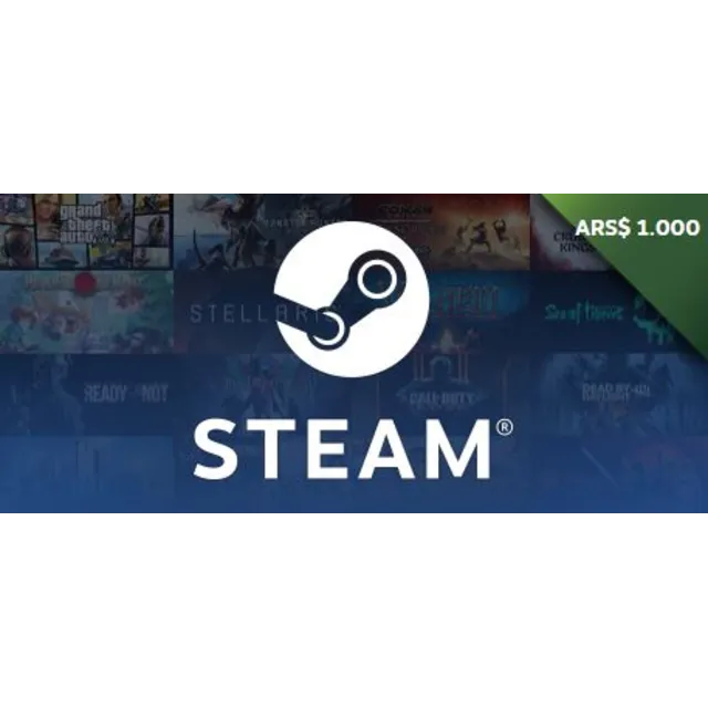 💵 STEAM ARGENTINA WALLET TOP-UP 1000 - 2000 ARS  💵