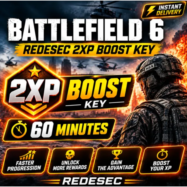 Battlefield 6 RedSec 60 минут 2xp Boost Ключ  - Глобальный - ПК/PS5/XBOX