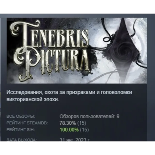Tenebris Pictura АВТОДОСТАВКА STEAM GLOBAL МГНОВЕННО ЛИЦЕНЗИЯ