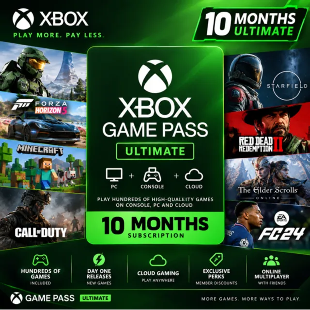 ❎ Xbox Game Pass ULTIMATE 10 Месяцы Активация *Предложение ограничено по времени*