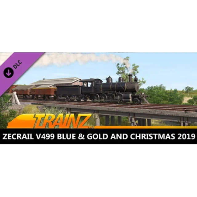 Trainz 2022 DLC - ZecRail V499 Blue &amp; Gold and Christma