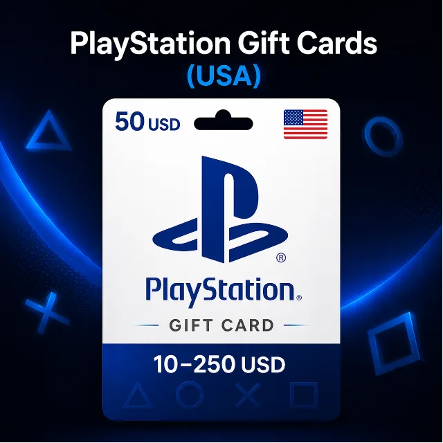 PlayStation Gift Cards USA (USD) 10–250$ | Коды пополнения PSN