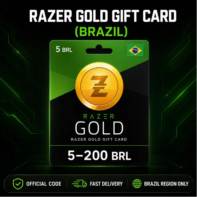 Razer Gold Gift Card (Бразилия) 5–200 BRL | Код пополнения