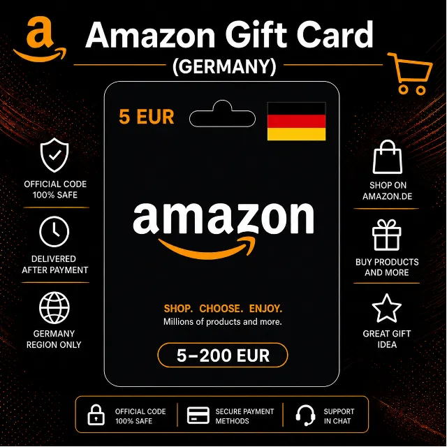 Amazon Gift Card (Германия) 5–200 EUR | Код пополнения Amazon